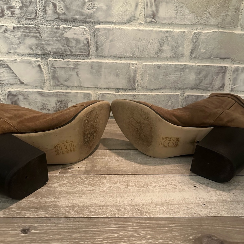 RAYE | Brown Suede Lace Ankle Elsa Bootie - Picture 11 of 12